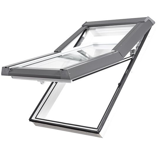 SKYLIGHT PVC roof window with an opening angle of 45°