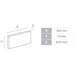 BOSTON 3, concrete brick tile with integrated joint