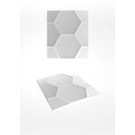Gips panel HEXAGON (62x72 cm)