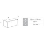 BOSTON 5, concrete brick tile with integrated joint