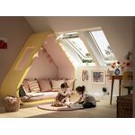 Pivåhängt takfönster VELUX GLU 0051 | 2-glas, Everfinish (träkärna med vitt hölje i polyuretan)