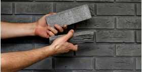 BOSTON 5, concrete brick tile with integrated joint