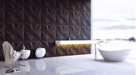 3D-gipsväggpanel DENALI (72x72 cm)