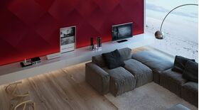 3D-gipsväggpanel MOKO M (72x72 cm)