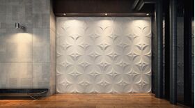 3D-gipsväggpanel POLARIS (72x72 cm)