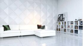 3D-gipsväggpanel VENTE (72x72 cm)