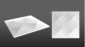 3D-gipsväggpanel MOKO S (72x72 cm)