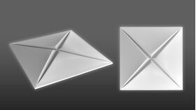 3D-gipsväggpanel VENTE (72x72 cm)