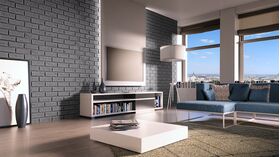 BOSTON GREY, concrete brick tile with integrated joint