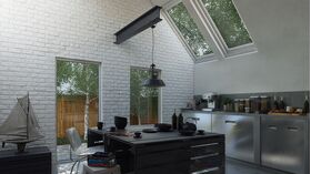 PARMA 01, gypsum brick tile with integrated joint