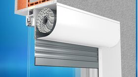 Vorbau-Rollladen Rollolux 2000, Montage am Fenster, innerhalb der Laibung