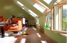 FAKRO L-kombinationsfönster BDR P5, underkants- och sidohängt