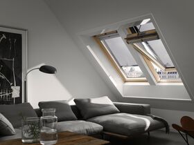 Elektrisk takfönster VELUX GGU 0066 INTEGRA | säkerhets 3-glas, Everfinish (träkärna med vitt hölje i polyuretan)