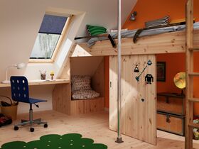 Pivåhängt takfönster VELUX GZL 1051 | 2-glas, klarlackat furu