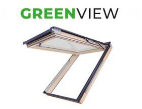 FAKRO Roof Window FPP-V MAX  U41 APMX | GreenView | Triple Glazing | Wooden