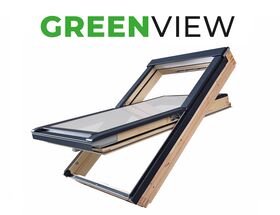 FAKRO Roof Window FTP-V U41 APMX | GreenView | Triple Glazing | Wooden