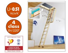 FAKRO Loft ladder LWT-PH for Passive House