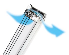 FAKRO Roof Window PTP-V P50 ABMX | GreenView | Triple Glazing | PVC
