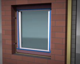 Utomhus tejp Soudal SWS Basic PLUS Outside 90 mm / 30 m för energieffektivt fönstermontage