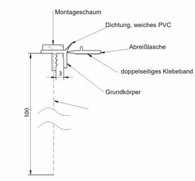 PVC Fönsterlist 9/3mm med glasfibertyg och skyddande läpp
