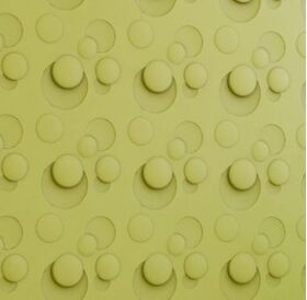 3D-gipsväggpanel CIRCLES (48x48 cm)