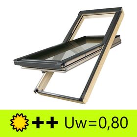 FAKRO FTT U6 | super energy saving pine roof window