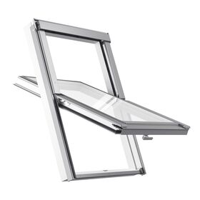 RoofLITE+ SOLID PVC SAFE | PVC, pivot, 2-glass, VSG roof window