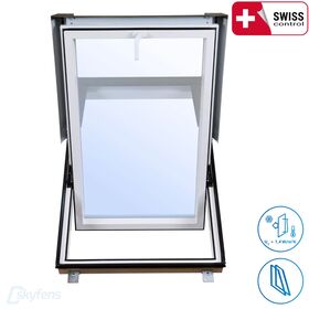 SKYLIGHT | PVC, high pivot, 2-glass roof window