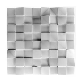 3D-gipsväggpanel QUADRAT (72x72 cm)