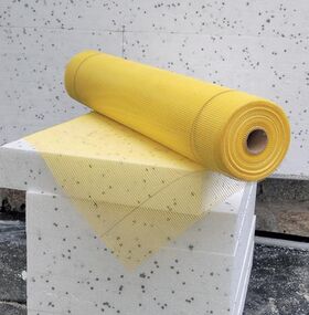 Vinyl coated glass fibre mesh 165g/m²