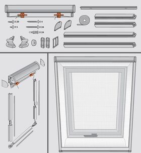 Insektsnät för takfönster