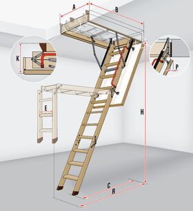 FAKRO Loft ladder LWK Plus