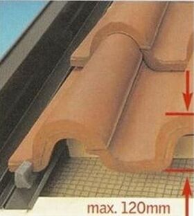 VELUX EKW Intäckningsplåt  | 2 fönster bredvid varandra | För profilerat takmaterial upp till 120 mm | A=10-16cm