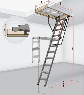 FAKRO Loft ladder LMK