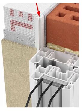 PVC Fönsterlist 9/3mm med glasfibertyg och skyddande läpp
