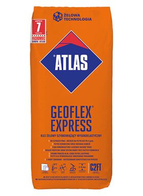 Atlas Geoflex EXPRESS | högelastisk fästmassa | C2FT, 2-15 mm | lim i gelform