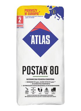 ATLAS Postar 80 | cementbaserat golvbruk | extra snabbhärdande torrbruk