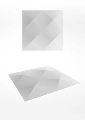 3D-gipsväggpanel MOKO S (72x72 cm)
