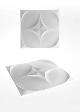 3D-gipsväggpanel POLARIS (72x72 cm)