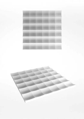 3D-gipsväggpanel LUMI (72x72 cm)