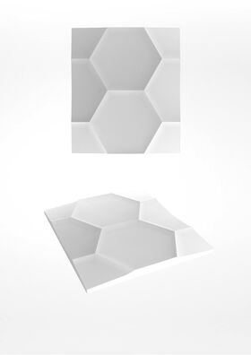 Gips panel HEXAGON (62x72 cm)