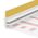 PVC Fönsterlist 9/3mm med glasfibertyg och skyddande läpp